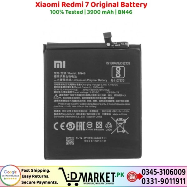 Xiaomi Redmi 7 Original Battery Price In Pakistan