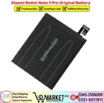 Xiaomi Redmi Note 3 Pro Original Battery Price In Pakistan