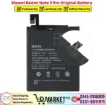 Xiaomi Redmi Note 3 Pro Original Battery Price In Pakistan