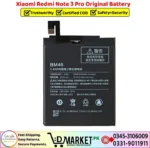 Xiaomi Redmi Note 3 Pro Original Battery Price In Pakistan