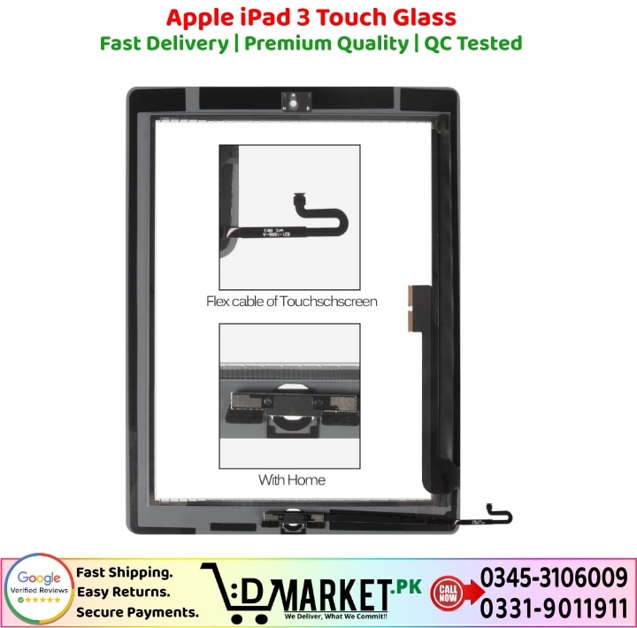 Apple iPad 3 Touch Glass Price In Pakistan