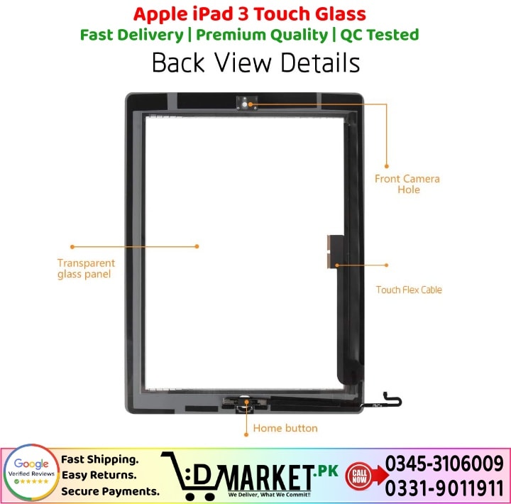 Apple iPad 3 Touch Glass Price In Pakistan