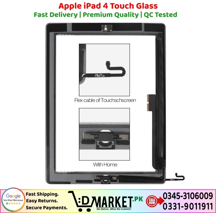 Apple iPad 4 Touch Glass Price In Pakistan