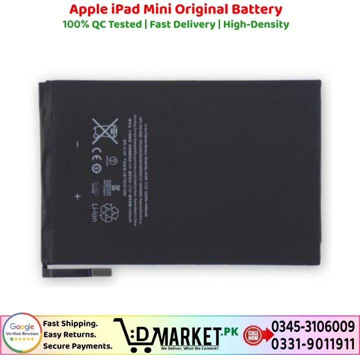 Apple iPad Mini Original Battery Price In Pakistan