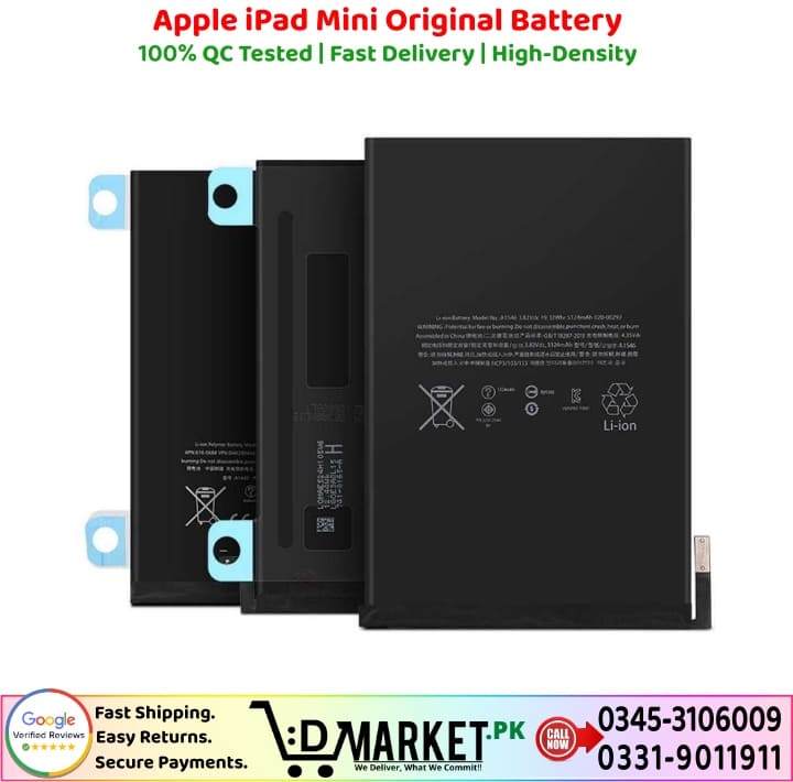 Apple iPad Mini Original Battery Price In Pakistan