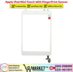 Apple iPad Mini Touch Glass Price In Pakistan
