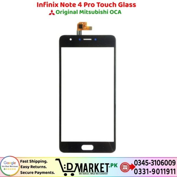 Infinix Note 4 Pro Touch Glass Price In Pakistan