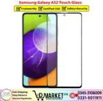 Samsung Galaxy A52 Touch Glass Price In Pakistan