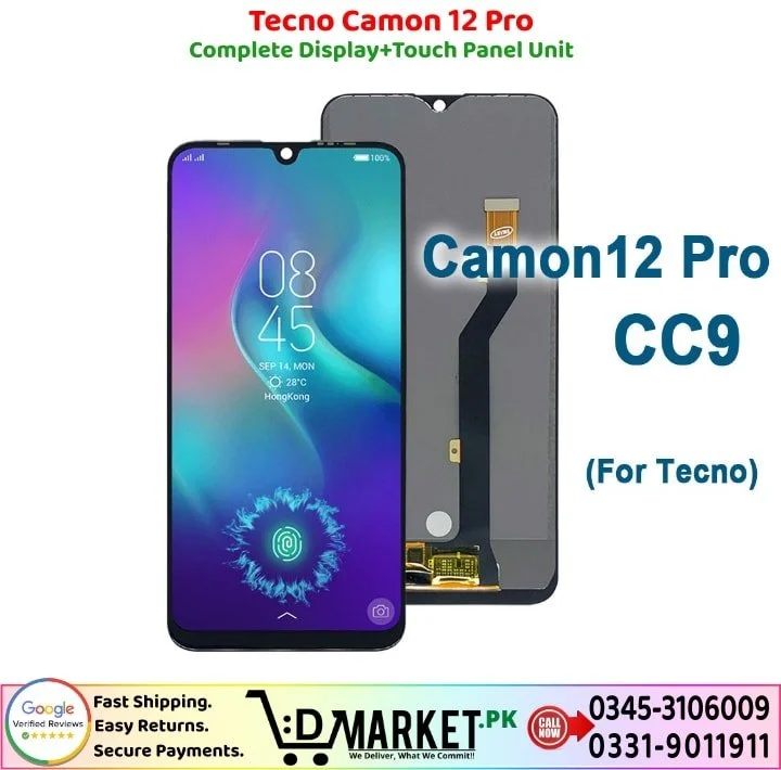 Tecno Camon 12 Pro LCD Panel Price In Pakistan