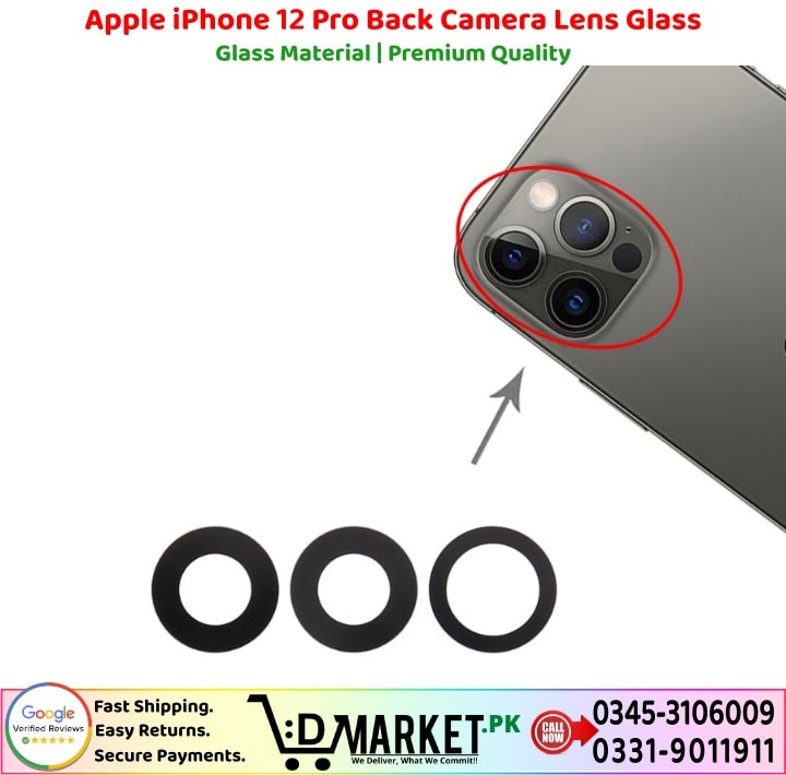 Apple iPhone 12 Pro Back Camera Lens Glass Price In Pakistan