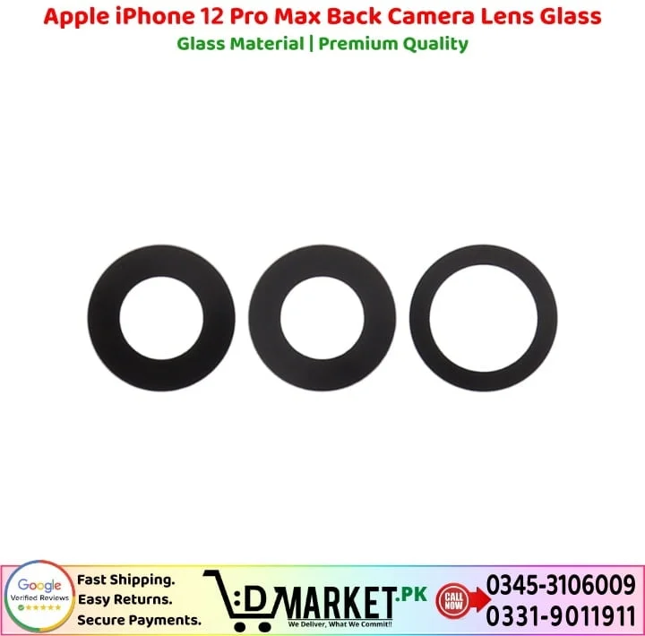 Apple iPhone 12 Pro Max Back Camera Lens Glass Price In Pakistan