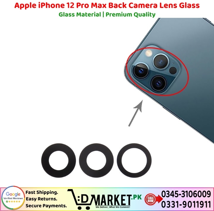 Apple iPhone 12 Pro Max Back Camera Lens Glass Price In Pakistan