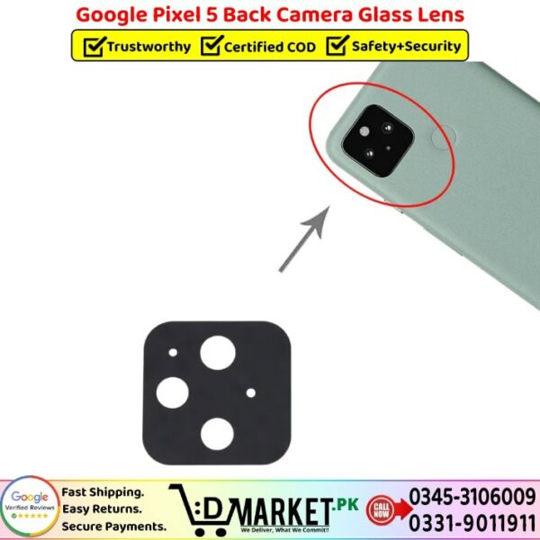 Google Pixel 5 Back Camera Glass Lens Price In Pakistan