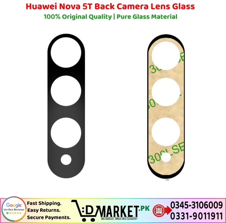 Huawei Nova 5T Back Camera Lens Glass Price In Pakistan
