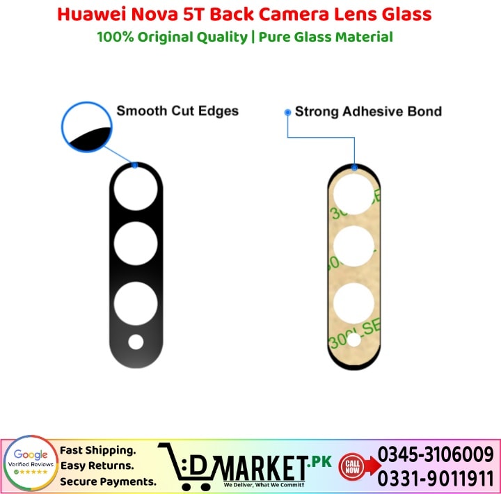 Huawei Nova 5T Back Camera Lens Glass Price In Pakistan