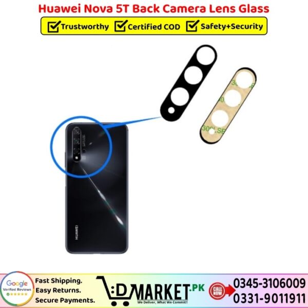 Huawei Nova 5T Back Camera Lens Glass Price In Pakistan