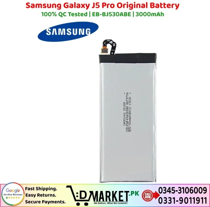 Samsung Galaxy J5 Pro Original Battery Price In Pakistan