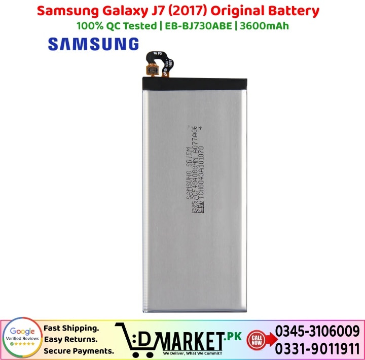 Samsung Galaxy J7 2017 Original Battery Price In Pakistan