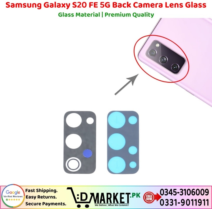 Samsung Galaxy S20 FE 5G Back Camera Lens Glass Price In Pakistan