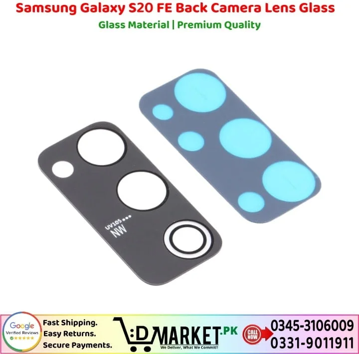 Samsung Galaxy S20 FE Back Camera Lens Glass Price In Pakistan