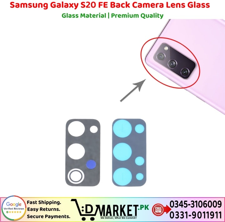 Samsung Galaxy S20 FE Back Camera Lens Glass Price In Pakistan