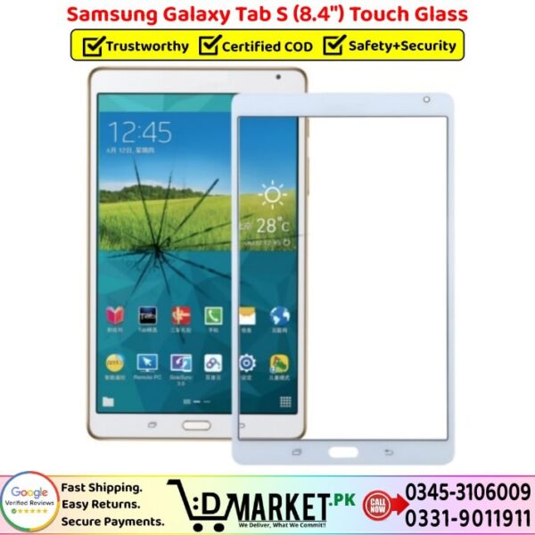 Samsung Galaxy Tab S 8.4 Touch Glass Price In Pakistan