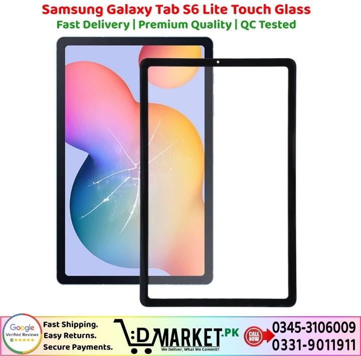 Samsung Galaxy Tab S6 Lite Touch Glass Price In Pakistan