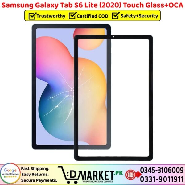 Samsung Galaxy Tab S6 Lite Touch Glass Price In Pakistan