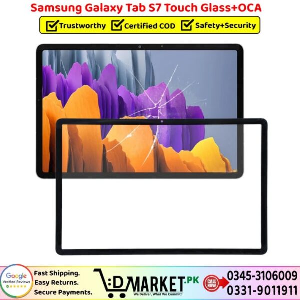 Samsung Galaxy Tab S7 Touch Glass Price In Pakistan