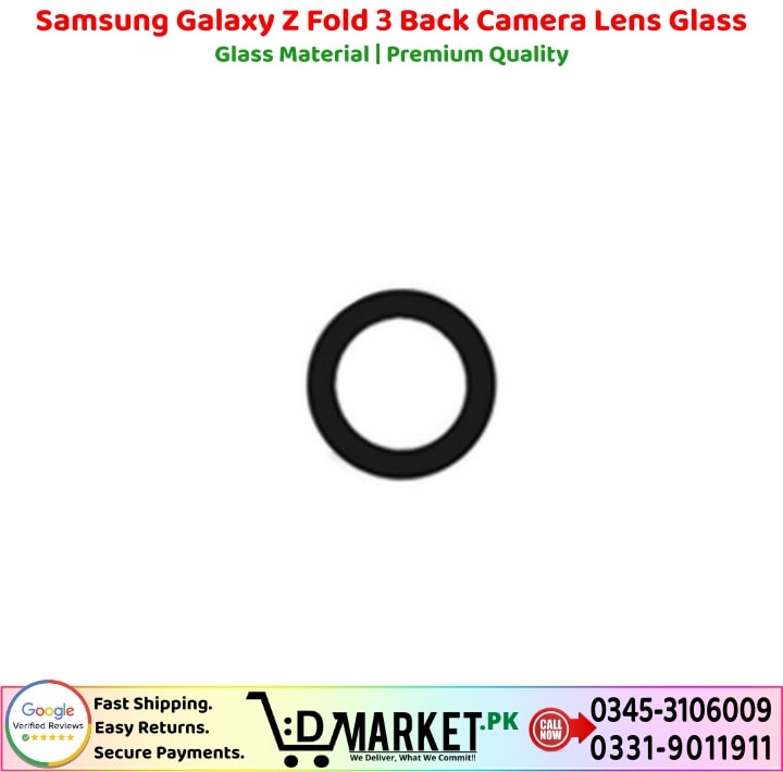Samsung Galaxy Z Fold 3 Back Camera Lens Glass Price In Pakistan