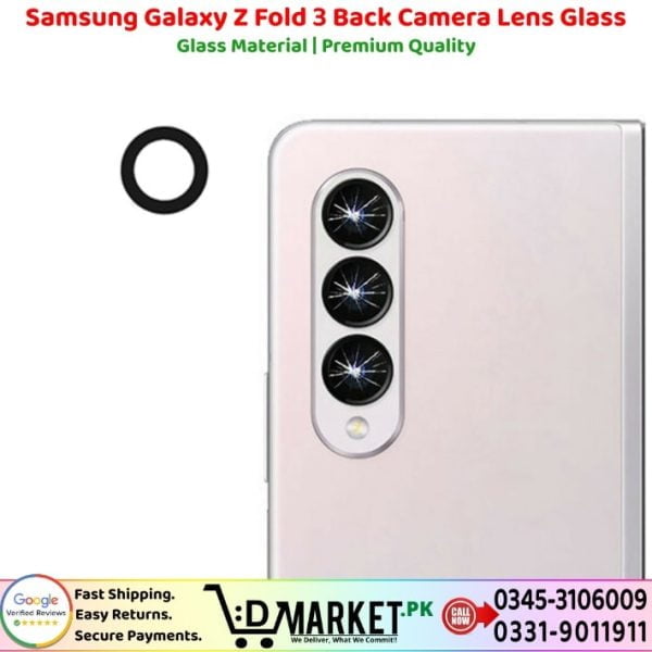 Samsung Galaxy Z Fold 3 Back Camera Lens Glass Price In Pakistan