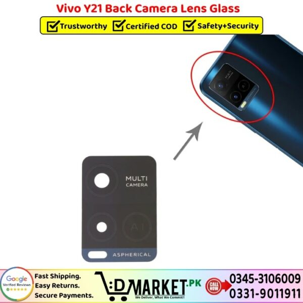 Vivo Y21 Back Camera Glass Lens Price In Pakistan