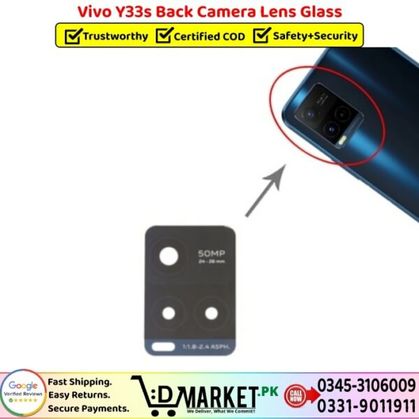 Vivo Y33s Back Camera Glass Lens Price In Pakistan
