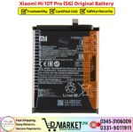 Xiaomi Mi 10T Pro 5G Original Battery Price In Pakistan
