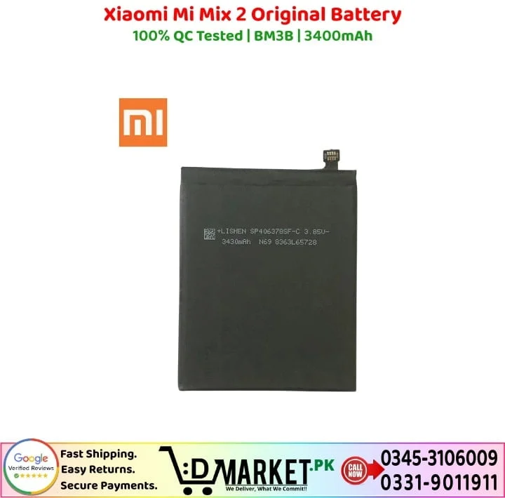 Xiaomi Mi Mix 2 Original Battery Price In Pakistan