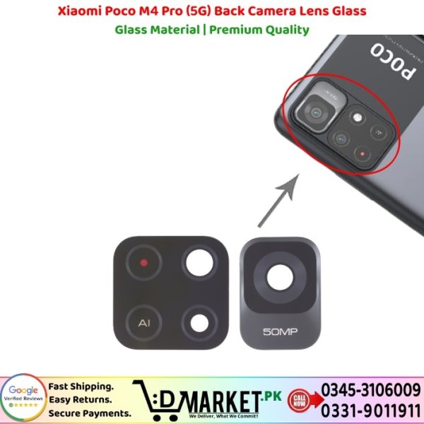 Xiaomi Poco M4 Pro 5G Back Camera Lens Glass Price In Pakistan