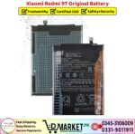 Xiaomi Redmi 9T Original Battery Price In Pakistan