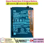 Xiaomi Redmi Note 10 Original Battery Price In Pakistan