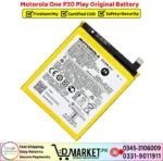 Motorola One P30 Play Original Battery Price In Pakistan