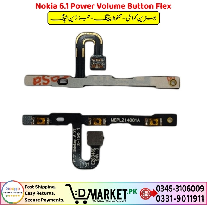 Nokia 6.1 Power Volume Button Flex Price In Pakistan 1 2
