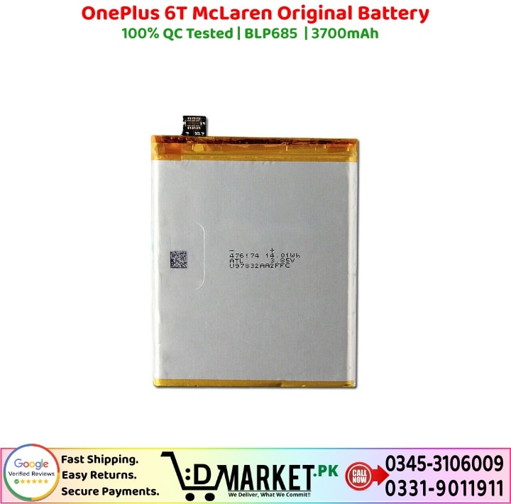 OnePlus 6T McLaren Original Battery Price In Pakistan