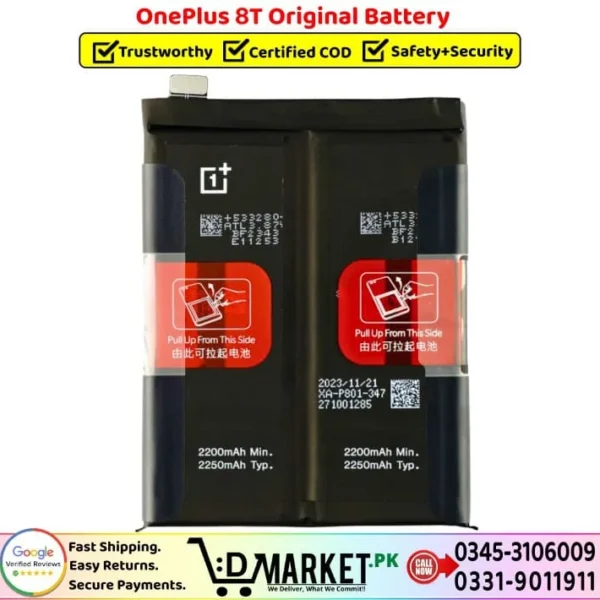 OnePlus 8T Original Battery Price In Pakistan