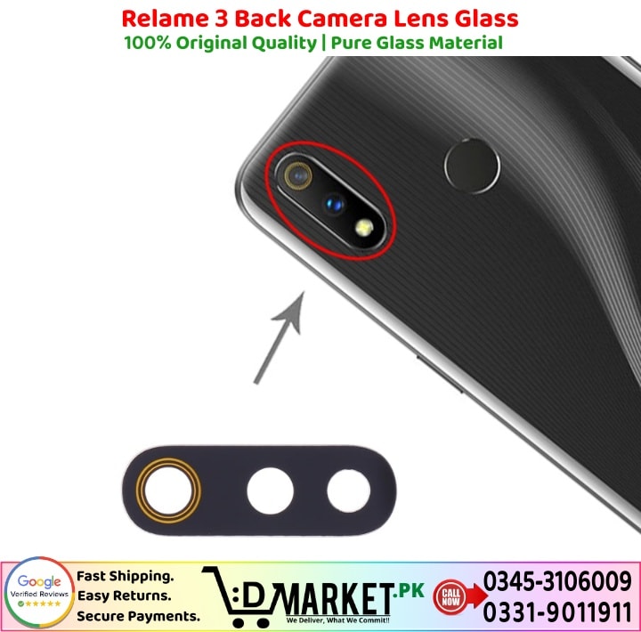 Realme 3 Back Camera Lens Glass Price In Pakistan