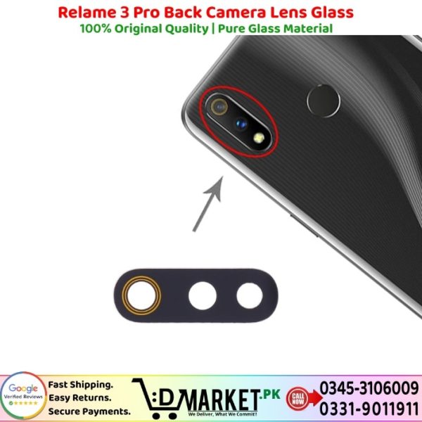 Realme 3 Pro Back Camera Lens Glass Price In Pakistan