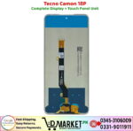 Tecno Camon 18P LCD Panel LCD Panel Price In Pakistan