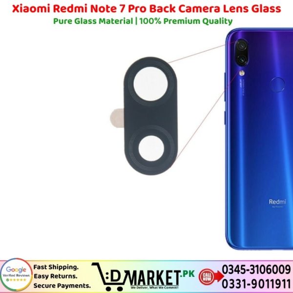 Xiaomi Redmi Note 7 Pro Back Camera Lens Glass Price In Pakistan