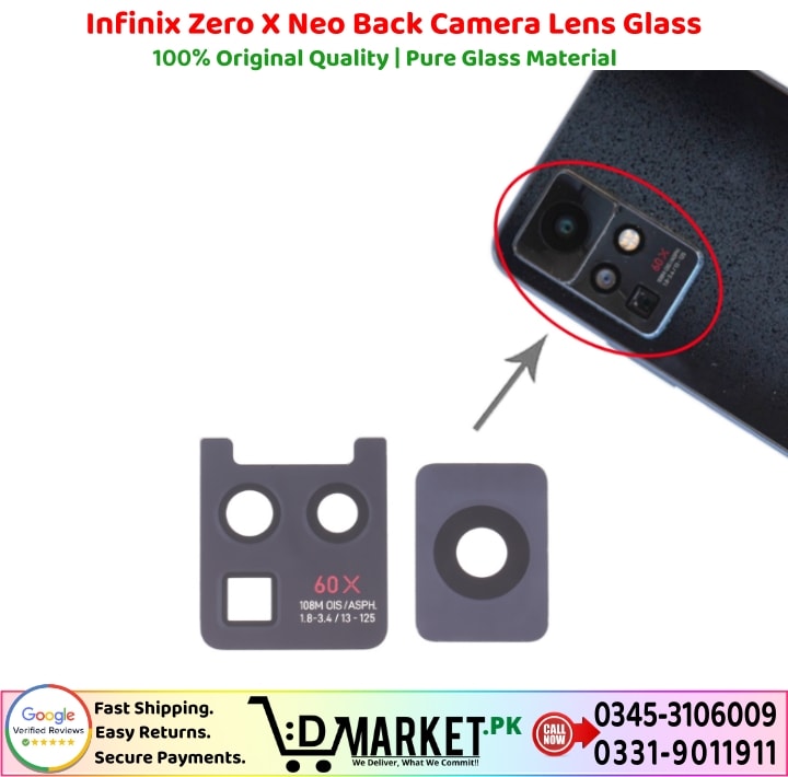 Infinix Zero X Neo Back Camera Lens Glass Price In Pakistan