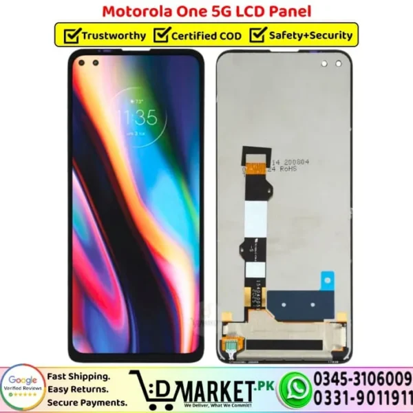 Motorola One 5G LCD Panel Display Screen Combo Replacement - DMarket.Pk
