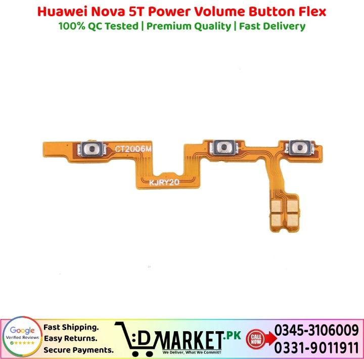 Huawei Nova 5T Power Volume Button Flex Price In Pakistan