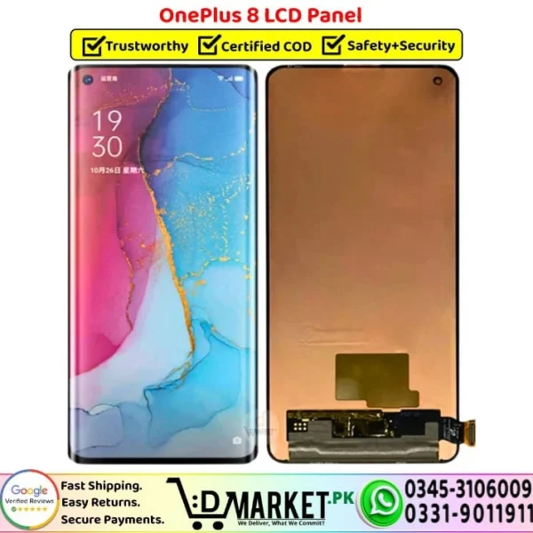 OnePlus 8 LCD Panel Unit Screen Replacement - DMarket.Pk